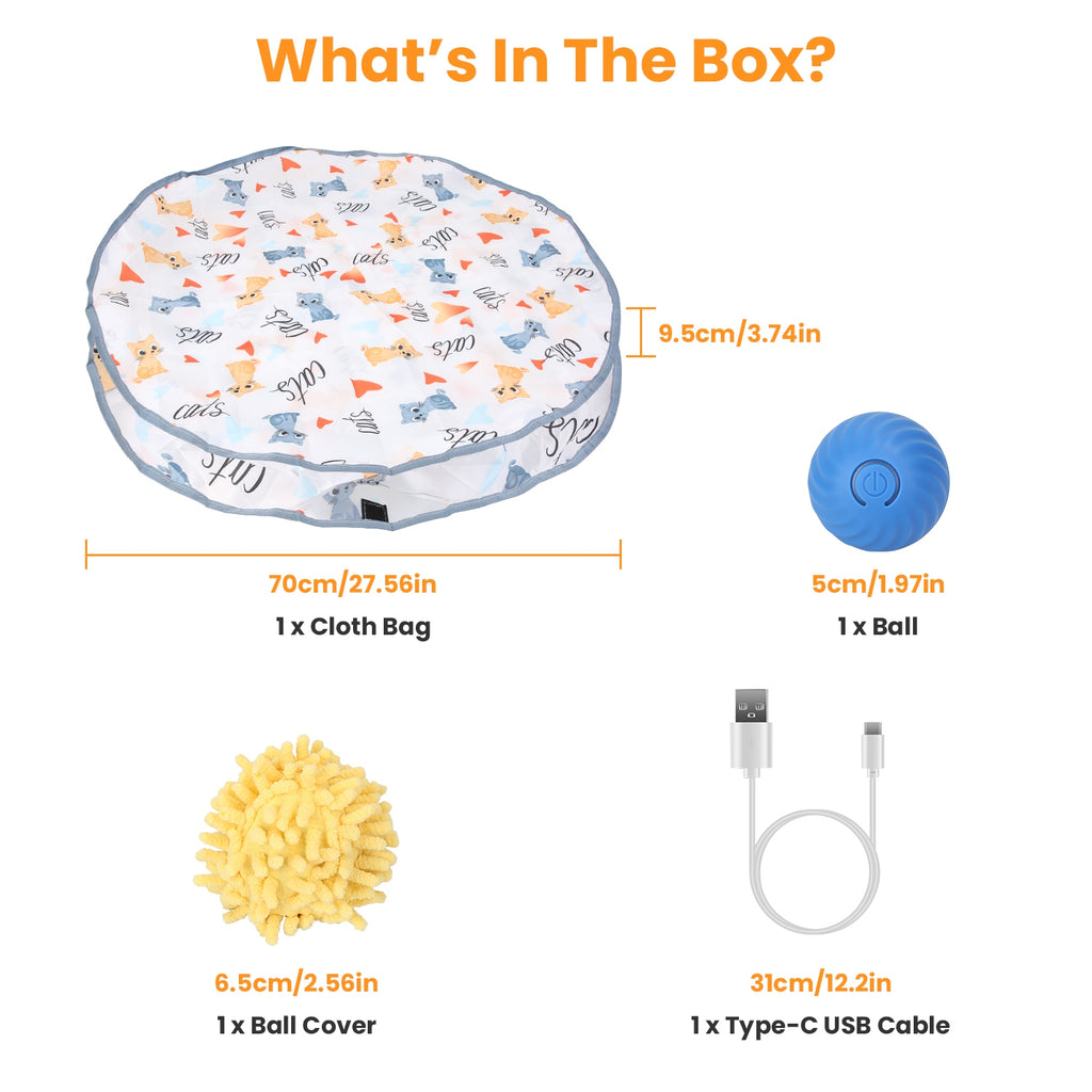 Rechargeable Motion Activated Interactive Cat Toy
