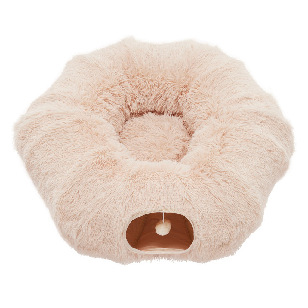 Peekaboo Plush Cat Tunnel Bed