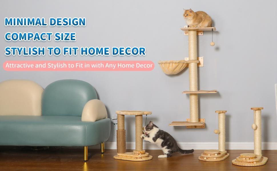 Interactive Cat Scratcher & Ball Track
